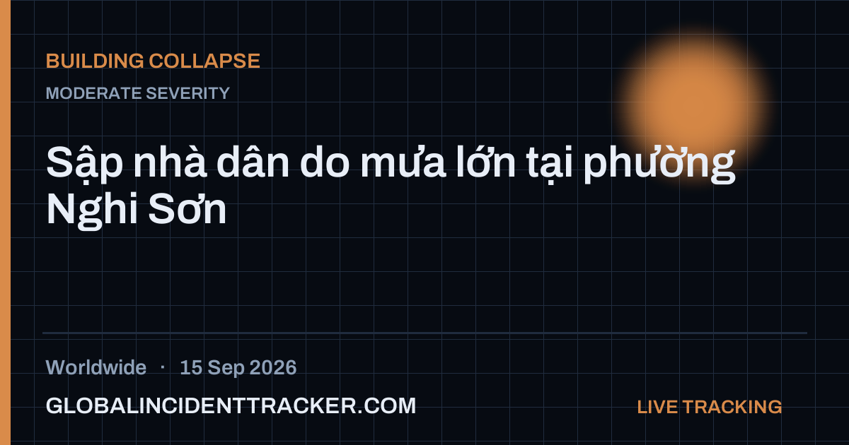 Building Collapse incident in worldwide on 15 September 2026 — Global Incident Tracker report card