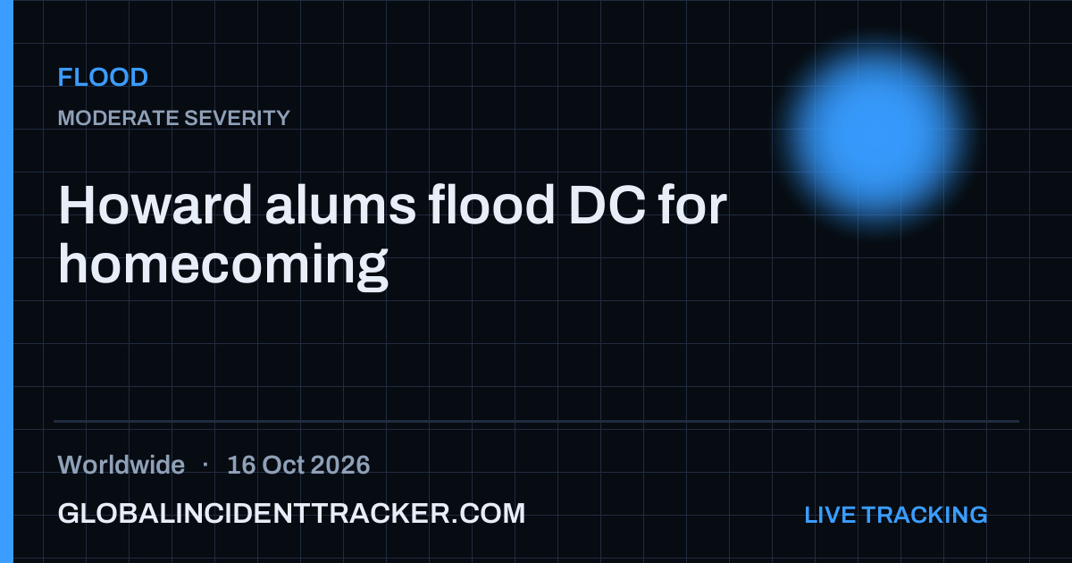 Flood incident in worldwide on 16 October 2026 — Global Incident Tracker report card