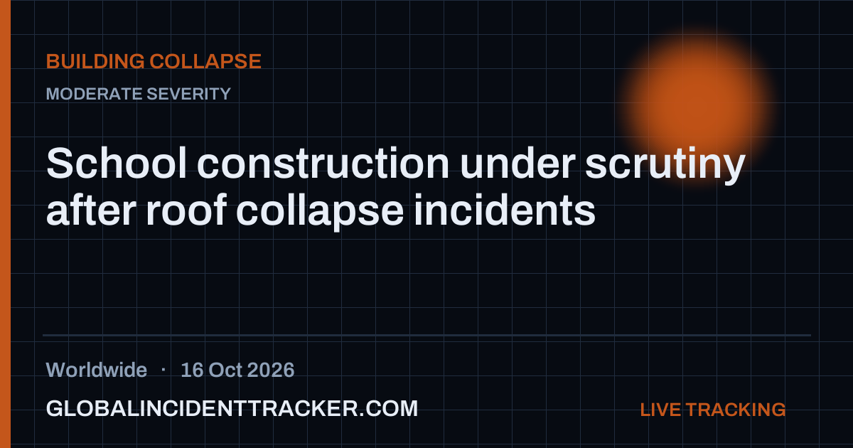 School construction under scrutiny after roof collapse incidents — 16 ...