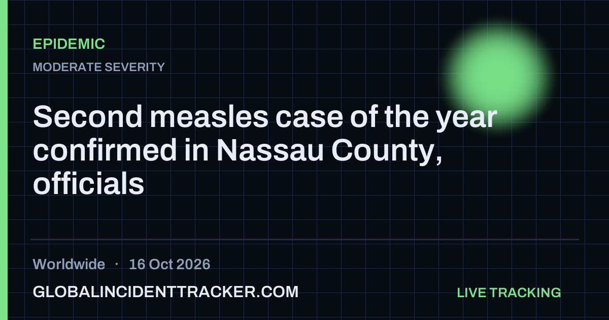 Second measles case of the year confirmed in Nassau County, officials ...