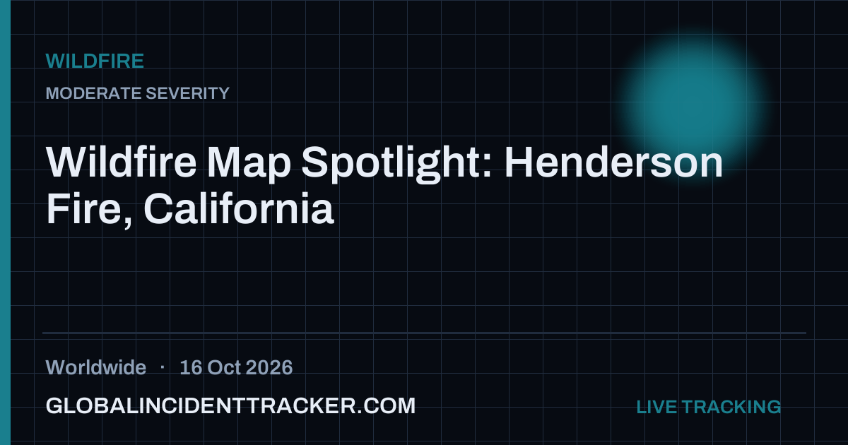 Wildfire Map Spotlight: Henderson Fire, California — 16 October 2026