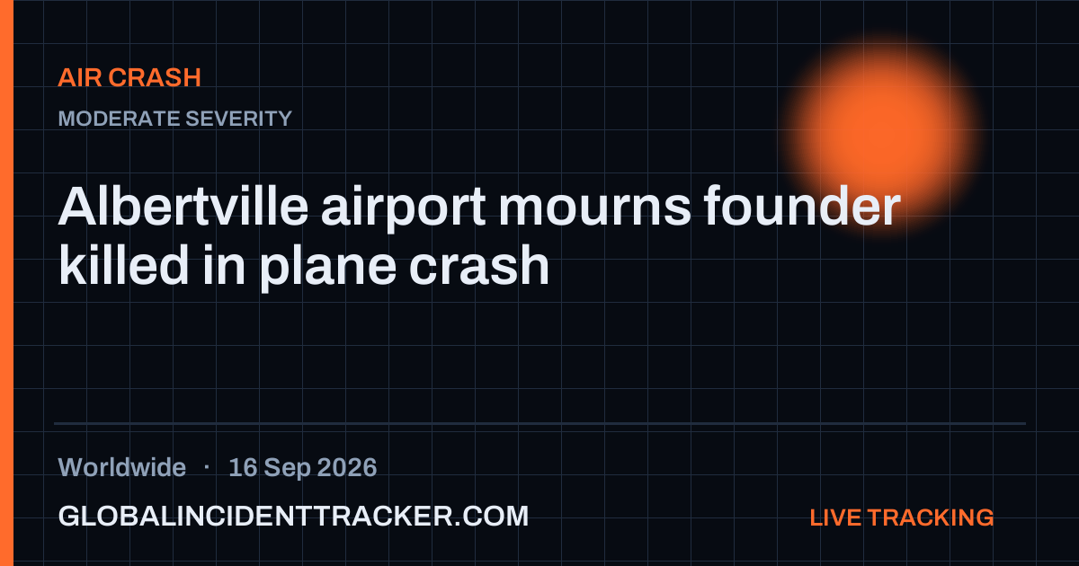 Air Crash incident in worldwide on 16 September 2026 — Global Incident Tracker report card