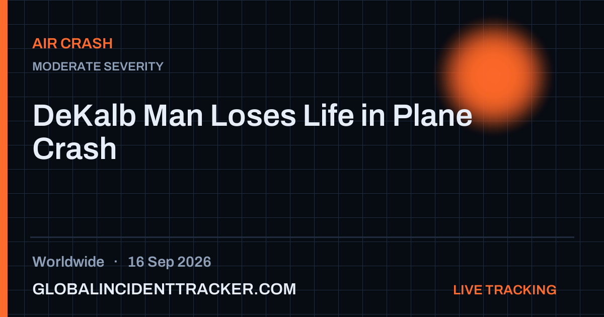 Air Crash incident in worldwide on 16 September 2026 — Global Incident Tracker report card