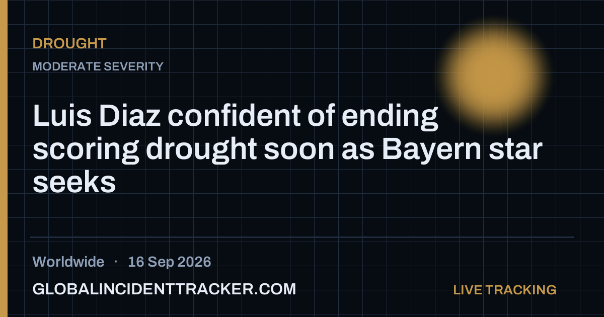 Drought incident in worldwide on 16 September 2026 — Global Incident Tracker report card