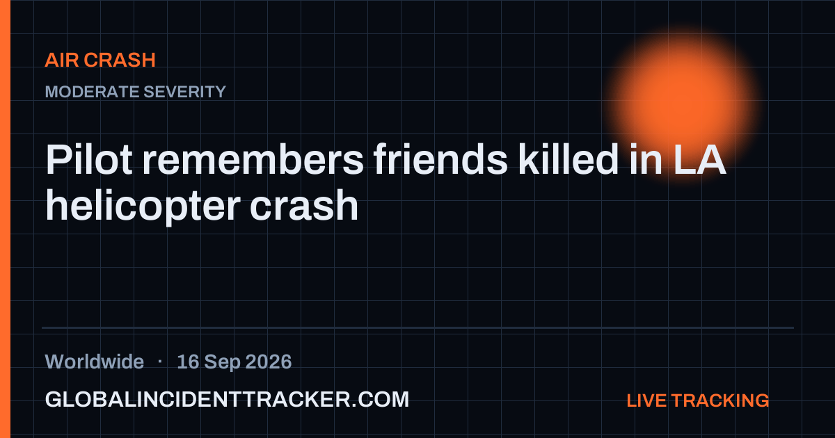 Air Crash incident in worldwide on 16 September 2026 — Global Incident Tracker report card