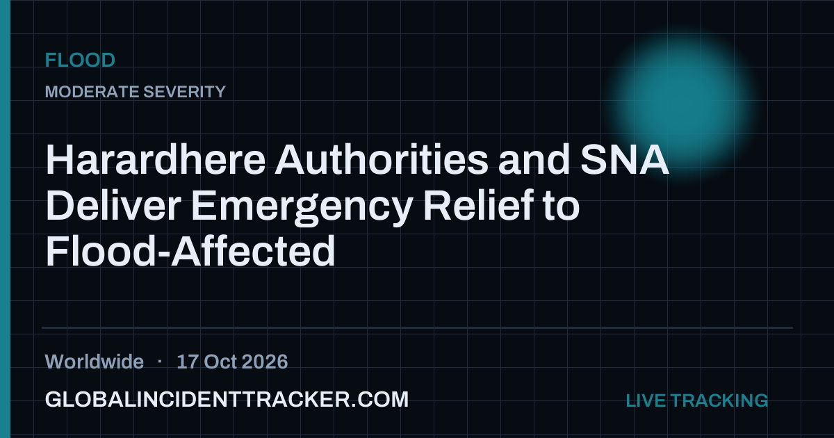 Harardhere Authorities and SNA Deliver Emergency Relief to Flood ...
