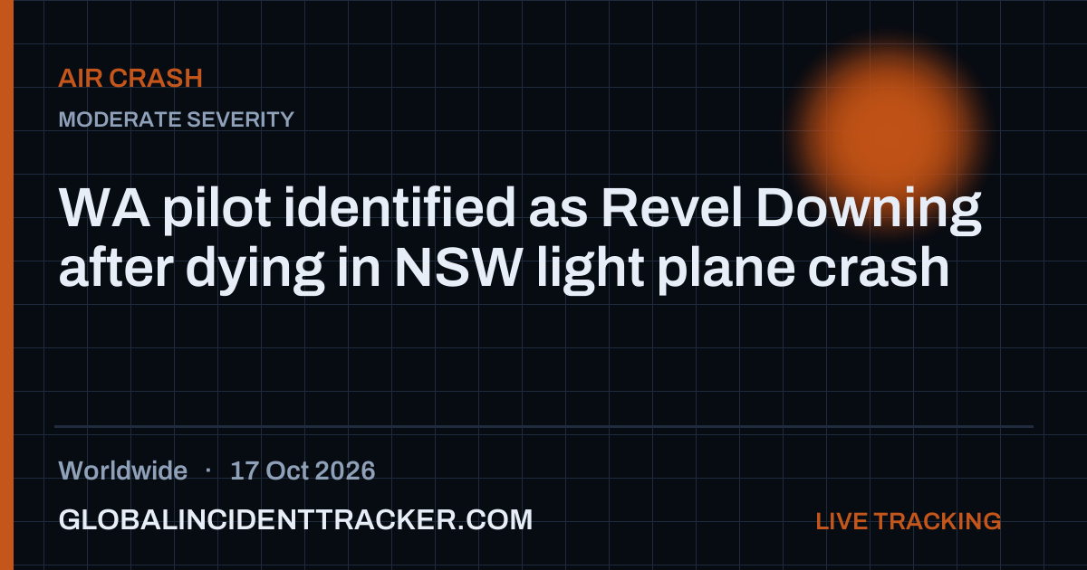 WA pilot identified as Revel Downing after dying in NSW light plane ...