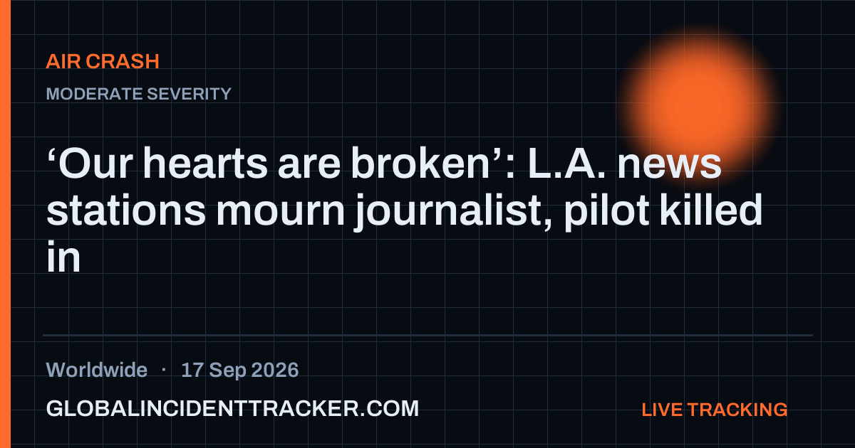 Air Crash incident in worldwide on 17 September 2026 — Global Incident Tracker report card
