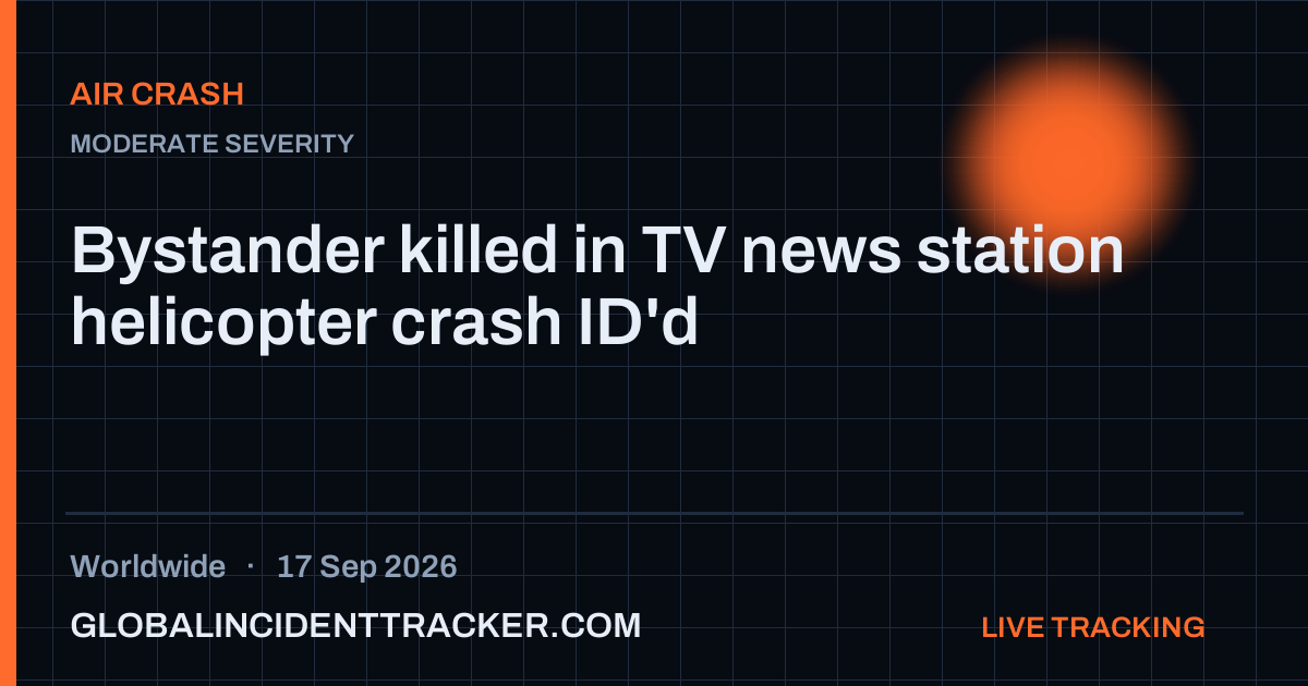 Air Crash incident in worldwide on 17 September 2026 — Global Incident Tracker report card