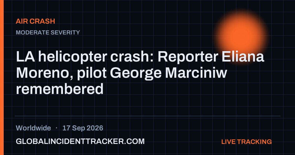 Air Crash incident in worldwide on 17 September 2026 — Global Incident Tracker report card