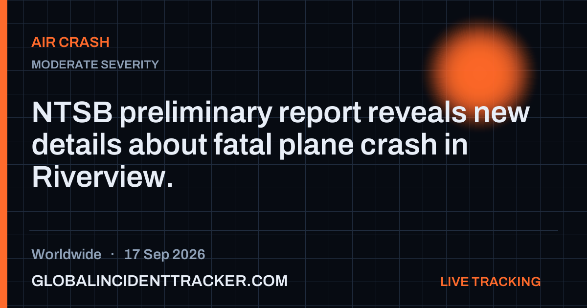 Air Crash incident in worldwide on 17 September 2026 — Global Incident Tracker report card