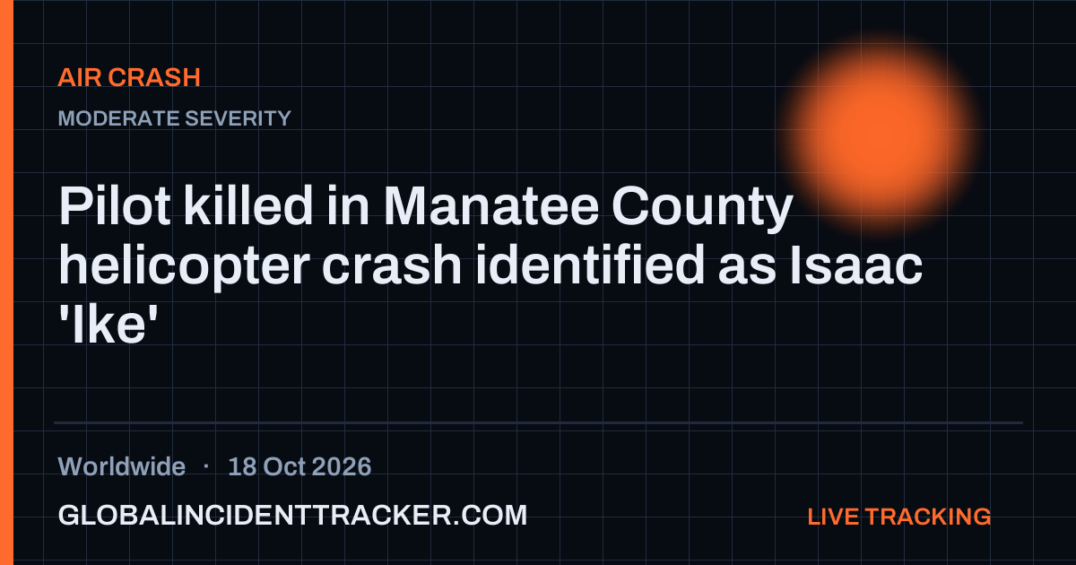 Air Crash incident in worldwide on 18 October 2026 — Global Incident Tracker report card