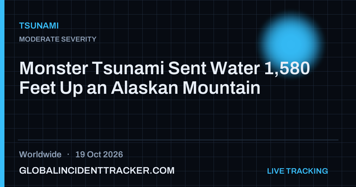 Tsunami incident in worldwide on 19 October 2026 — Global Incident Tracker report card