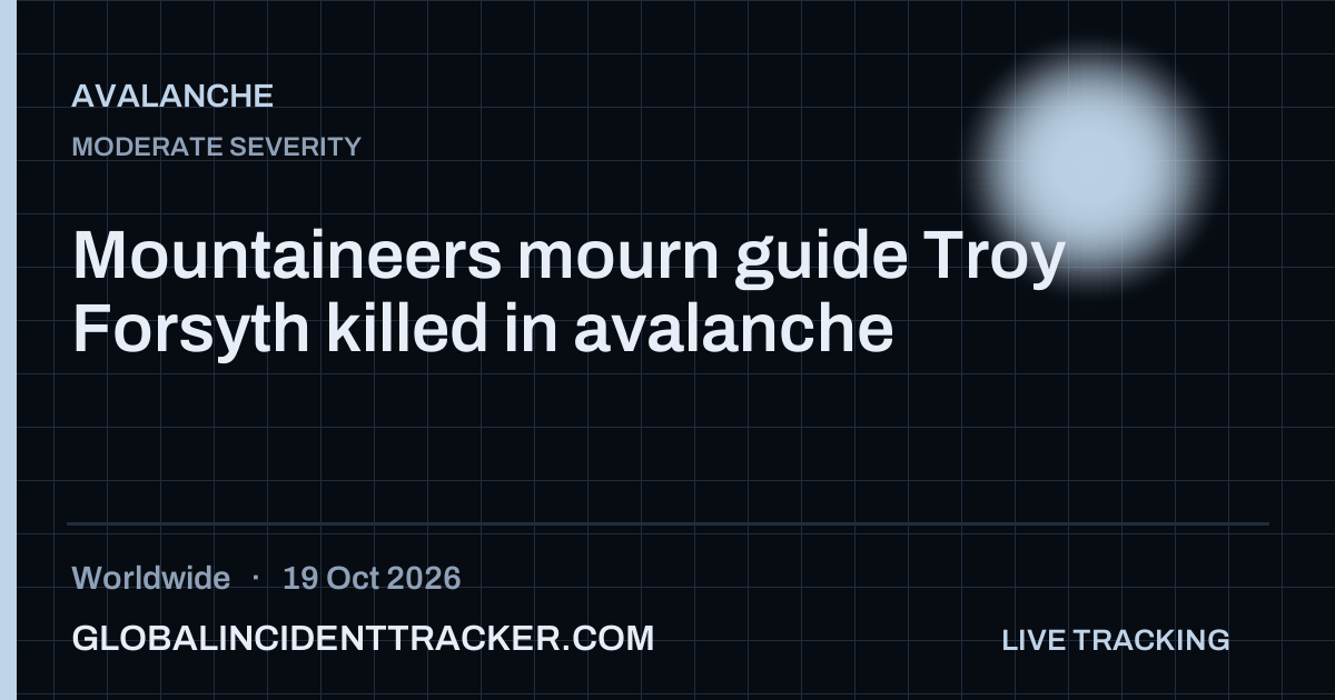 Avalanche incident in worldwide on 19 October 2026 — Global Incident Tracker report card