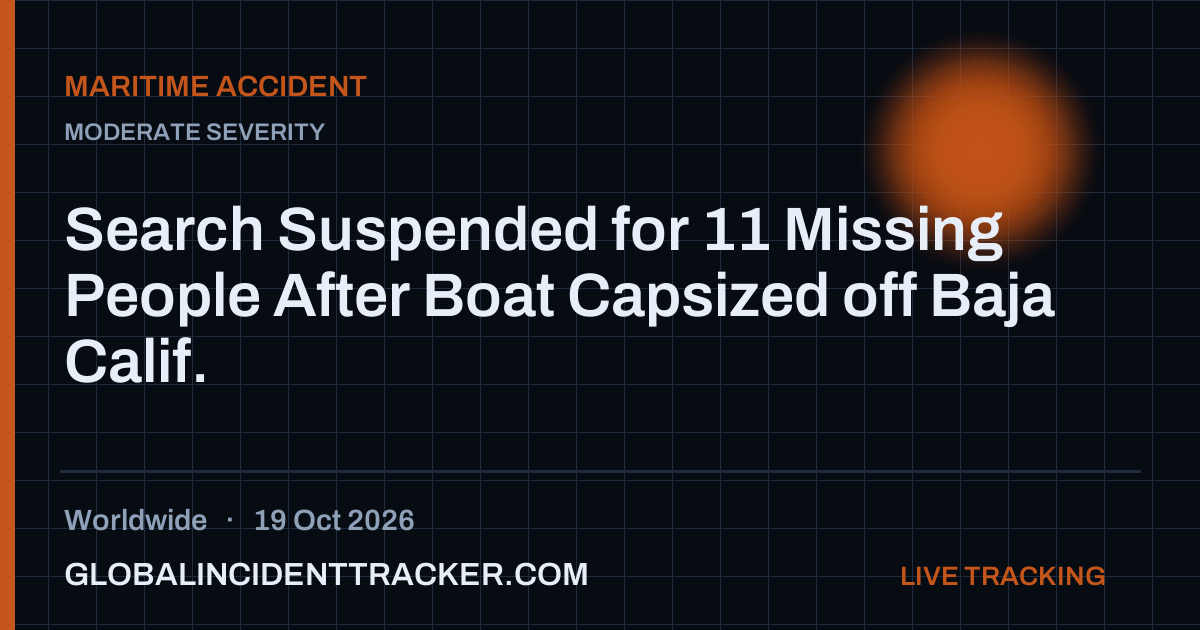 Search Suspended for 11 Missing People After Boat Capsized off Baja ...