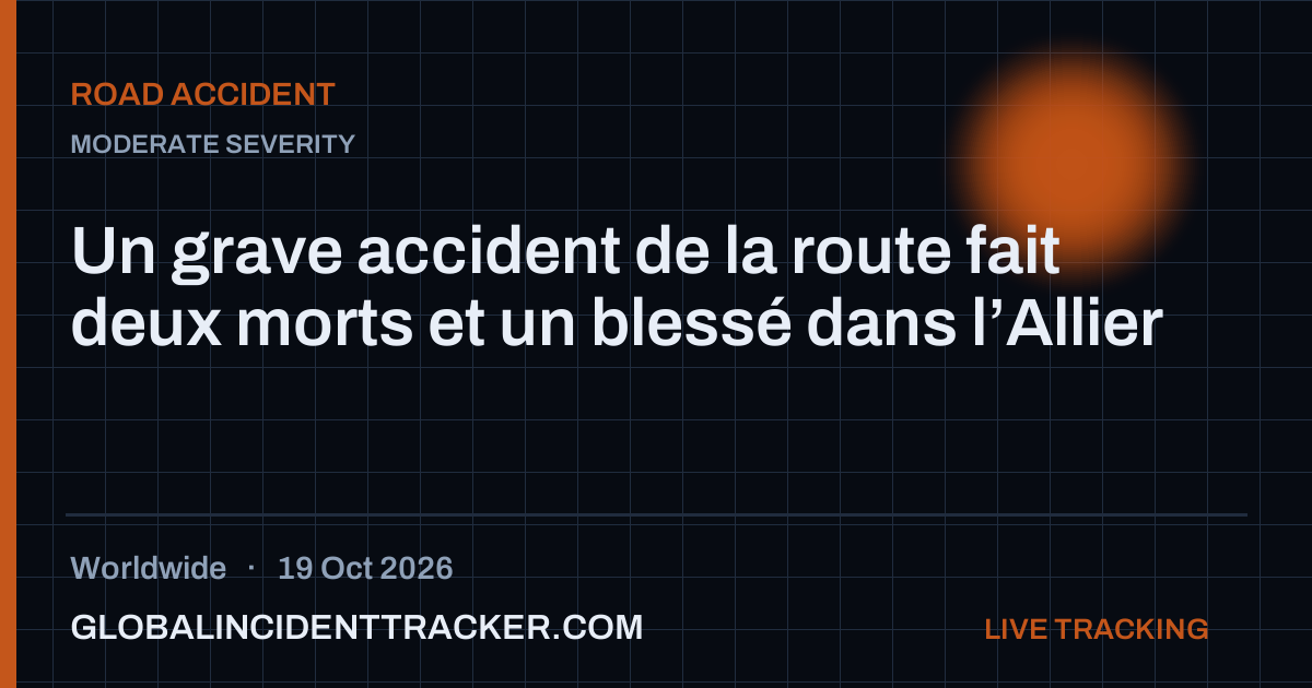 Un grave accident de la route fait deux morts et un blessé dans l ...