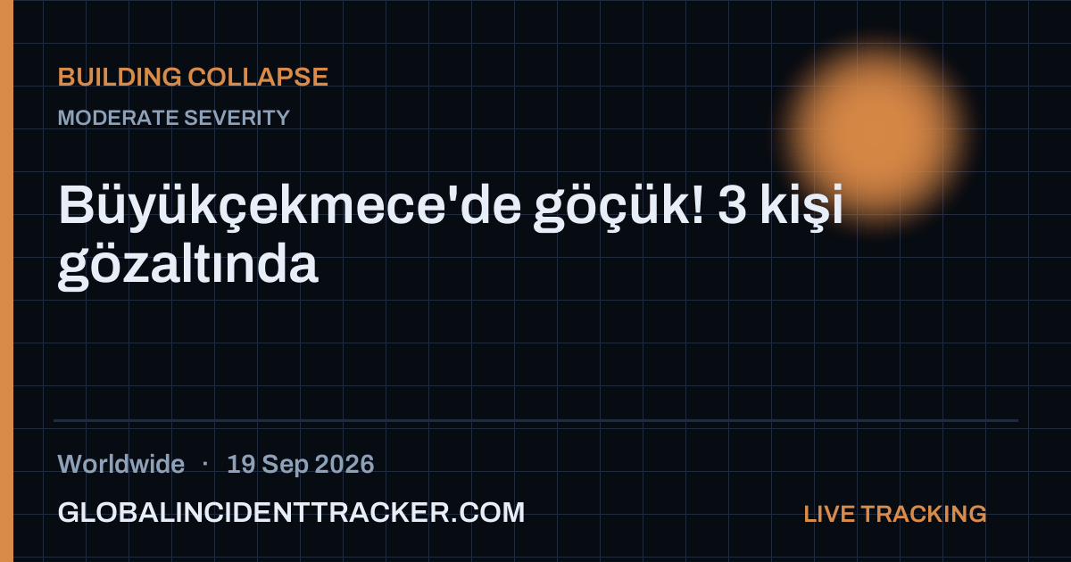 Building Collapse incident in worldwide on 19 September 2026 — Global Incident Tracker report card