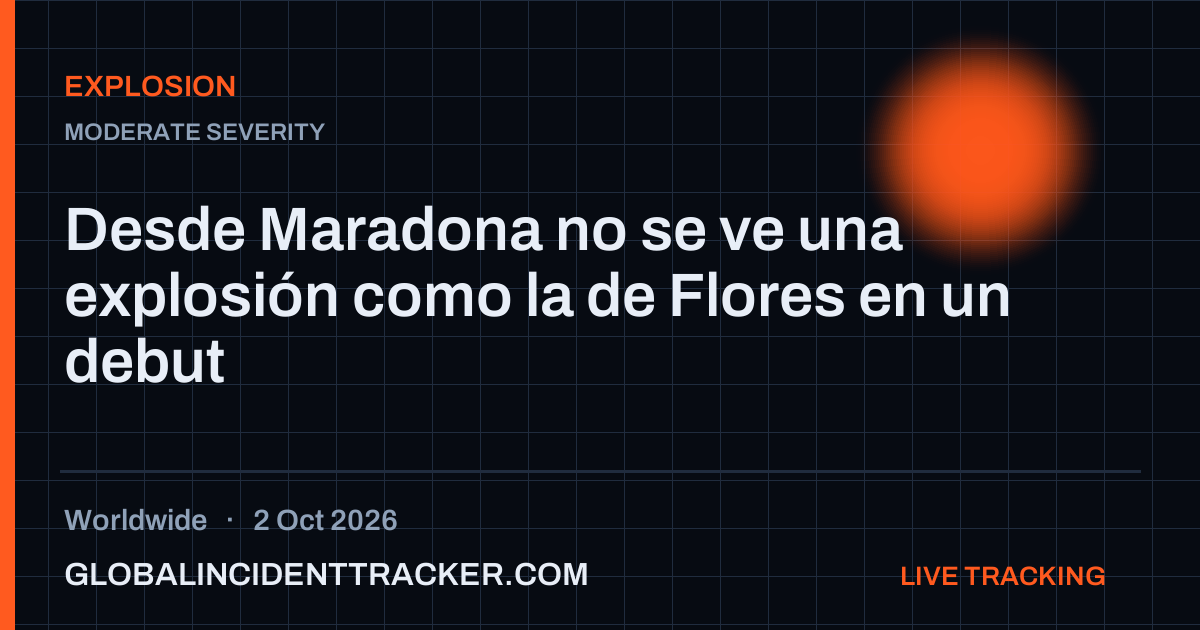 Explosion incident in worldwide on 2 October 2026 — Global Incident Tracker report card