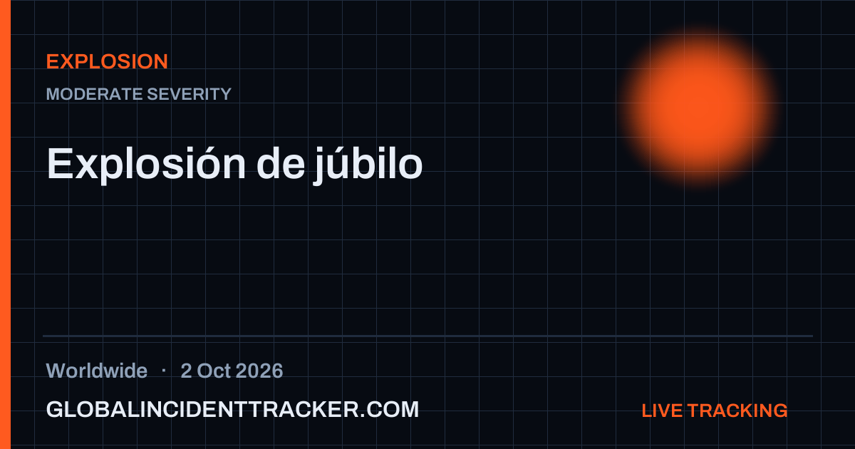 Explosion incident in worldwide on 2 October 2026 — Global Incident Tracker report card