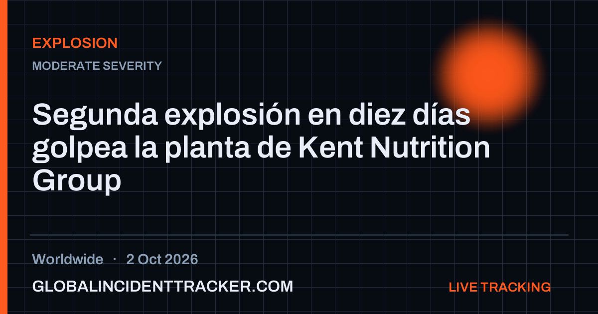 Explosion incident in worldwide on 2 October 2026 — Global Incident Tracker report card