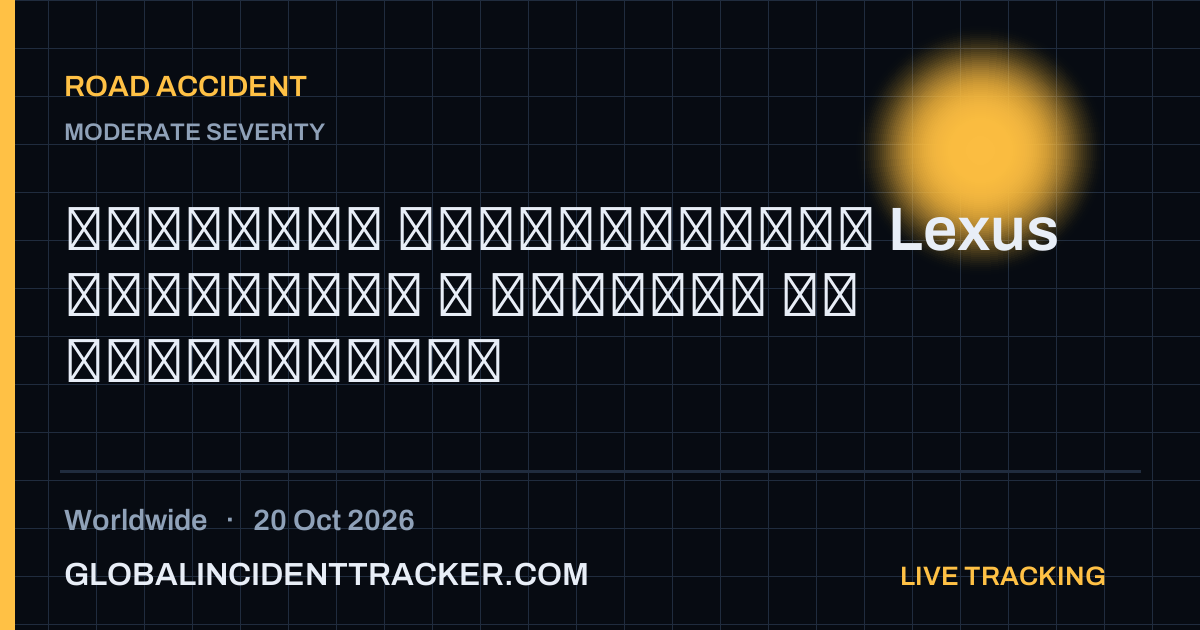 Road Accident incident in worldwide on 20 October 2026 — Global Incident Tracker report card