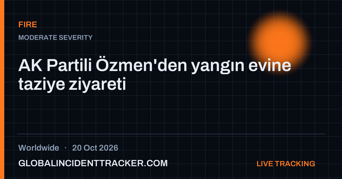 Fire incident in worldwide on 20 October 2026 — Global Incident Tracker report card