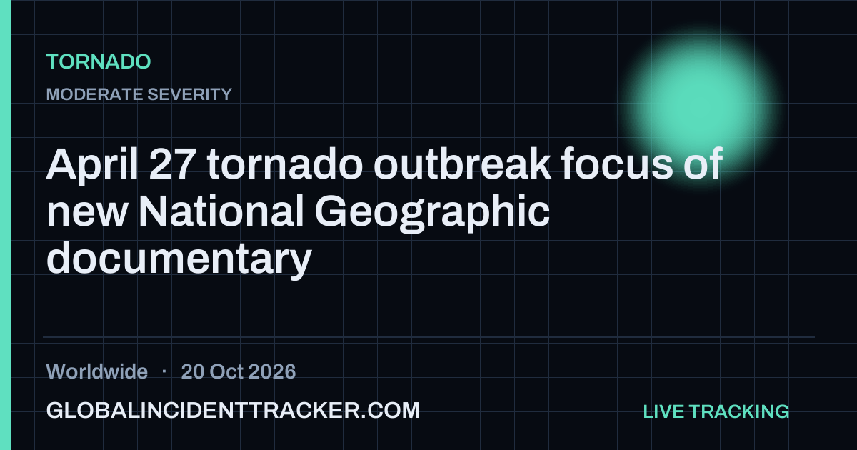 Tornado incident in worldwide on 20 October 2026 — Global Incident Tracker report card