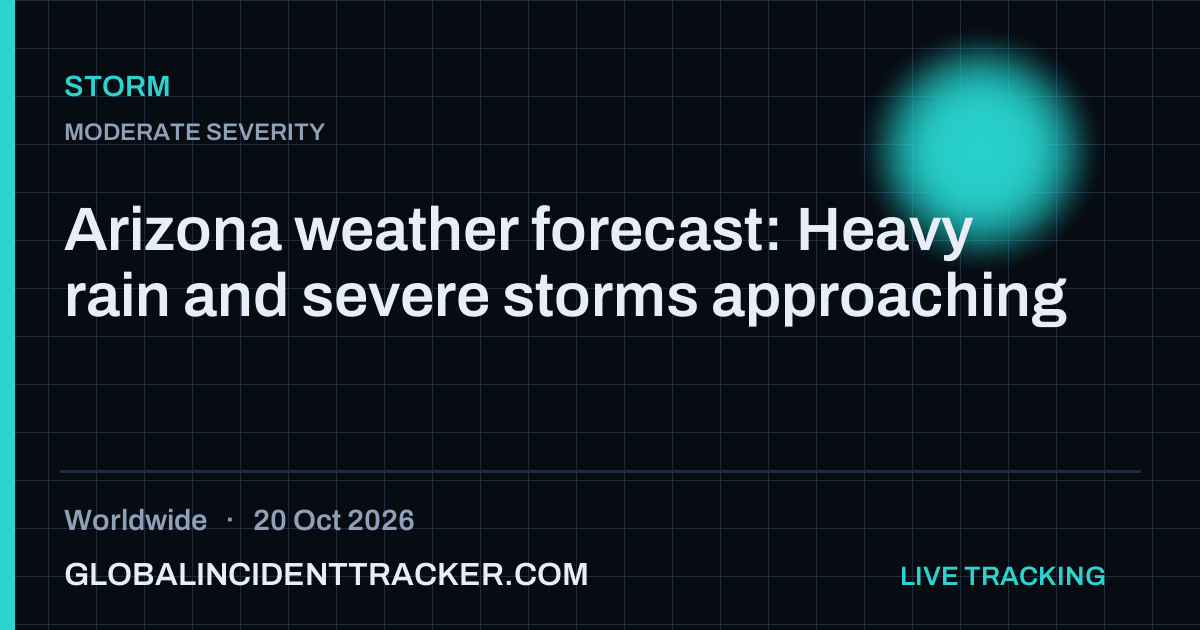 Storm incident in worldwide on 20 October 2026 — Global Incident Tracker report card