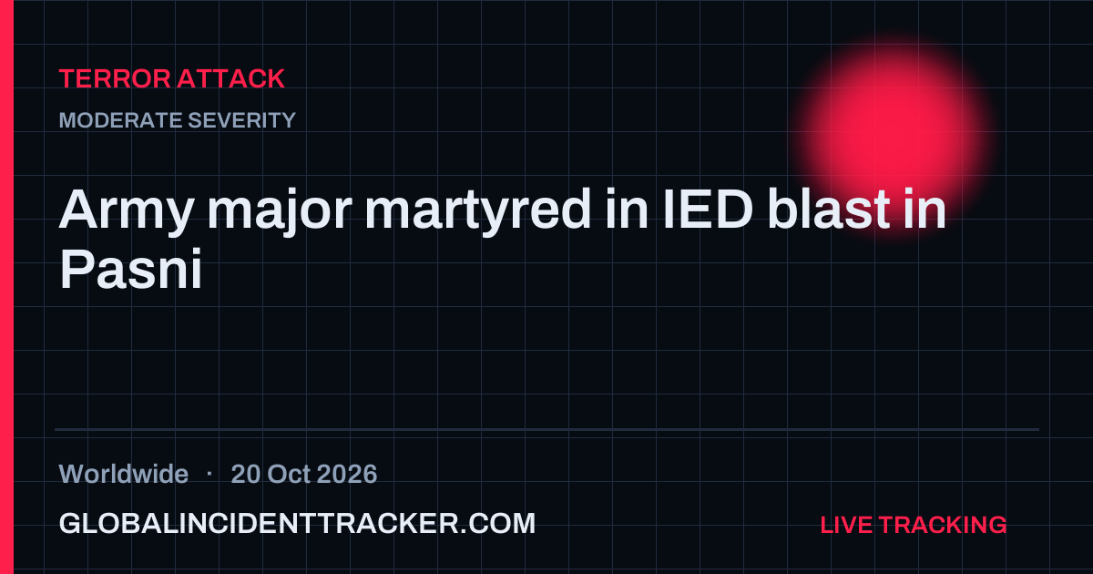 Terror Attack incident in worldwide on 20 October 2026 — Global Incident Tracker report card