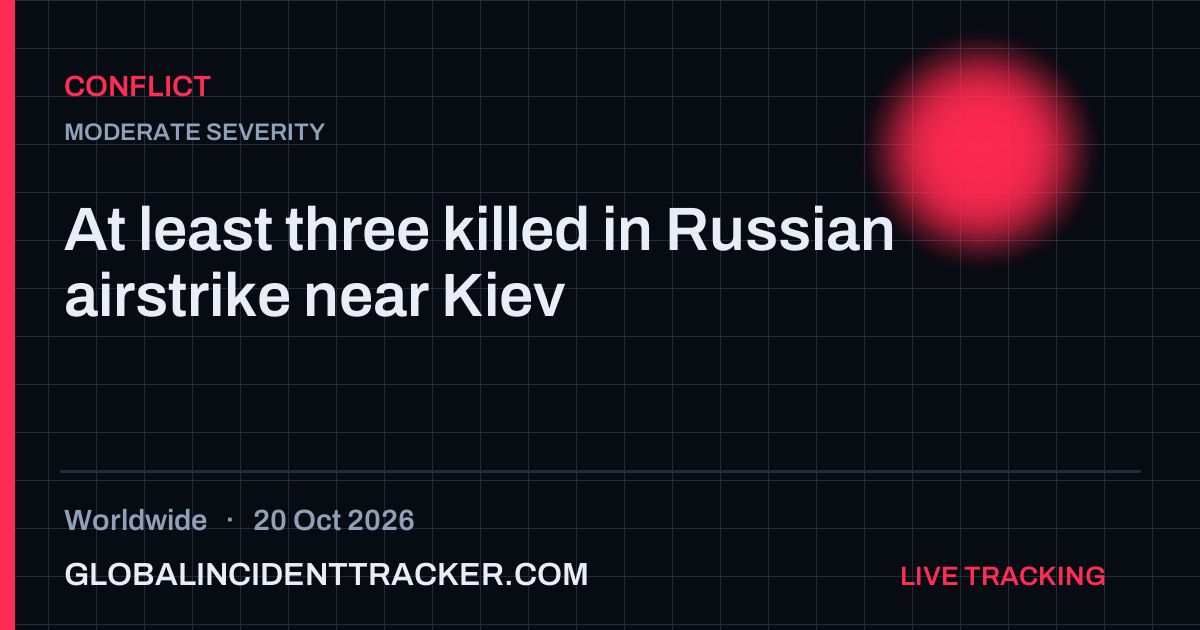 Conflict incident in worldwide on 20 October 2026 — Global Incident Tracker report card