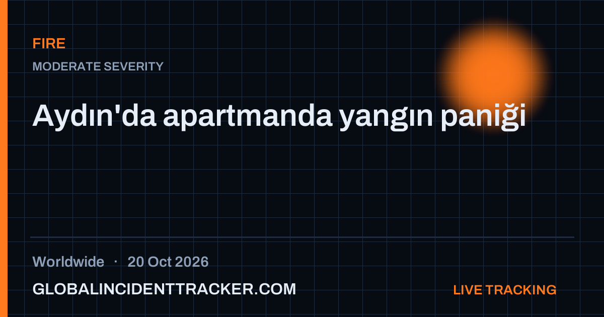 Fire incident in worldwide on 20 October 2026 — Global Incident Tracker report card