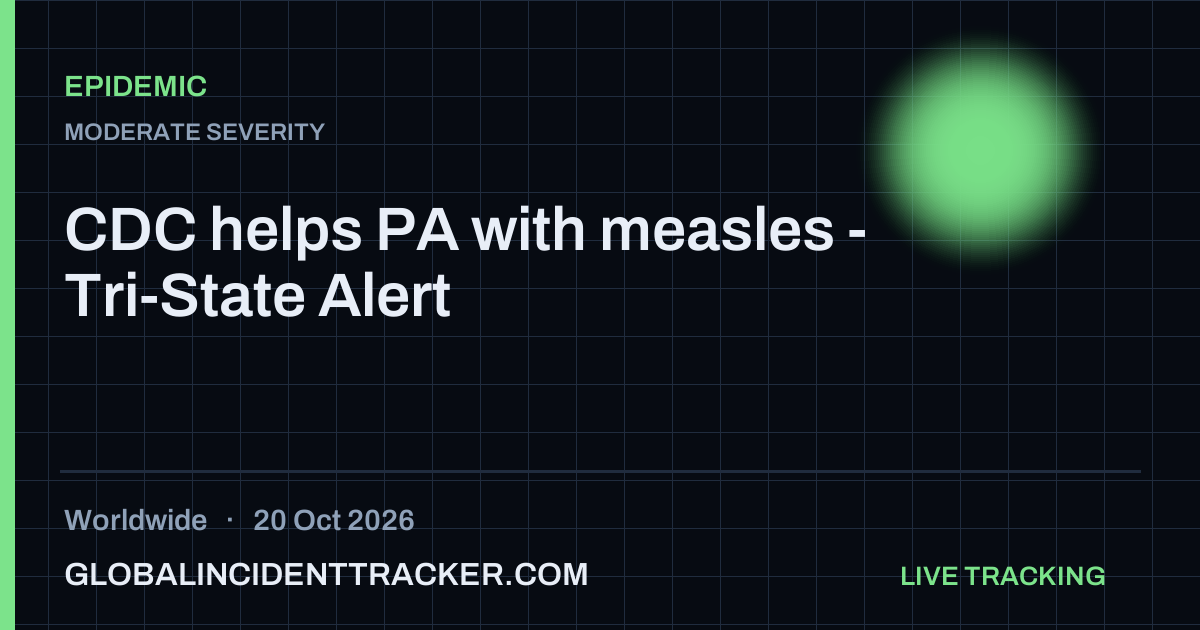 Epidemic incident in worldwide on 20 October 2026 — Global Incident Tracker report card