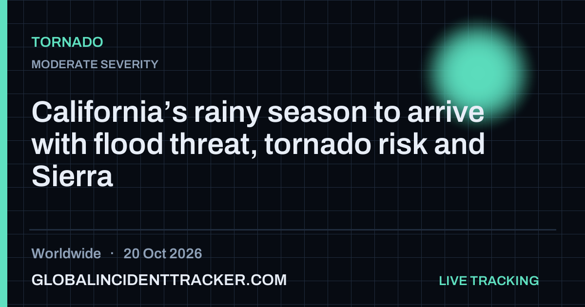 Tornado incident in worldwide on 20 October 2026 — Global Incident Tracker report card