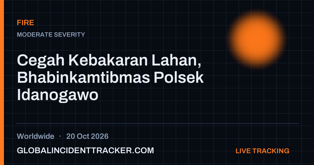 Fire incident in worldwide on 20 October 2026 — Global Incident Tracker report card