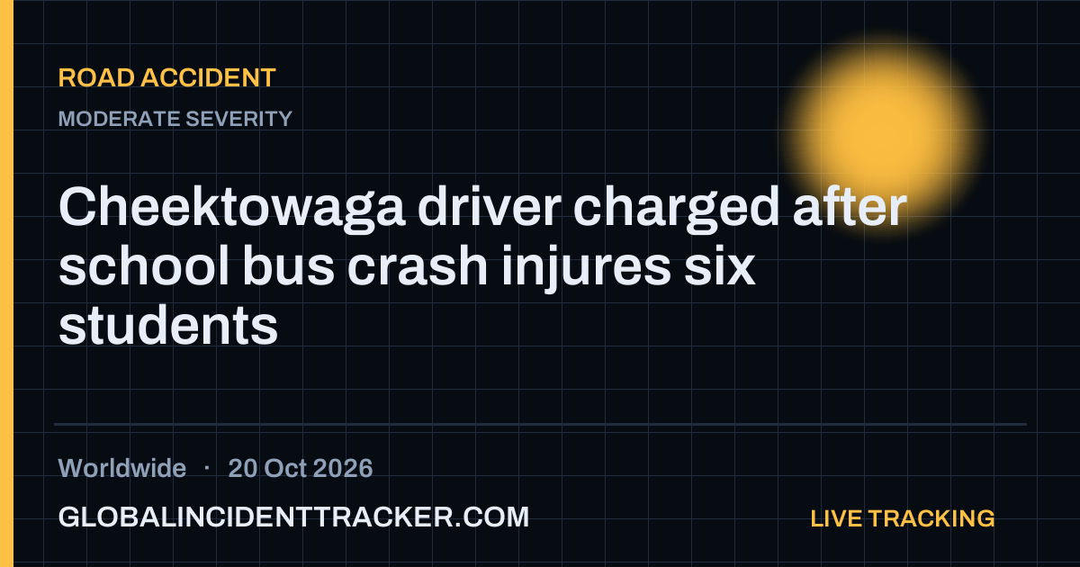 Road Accident incident in worldwide on 20 October 2026 — Global Incident Tracker report card