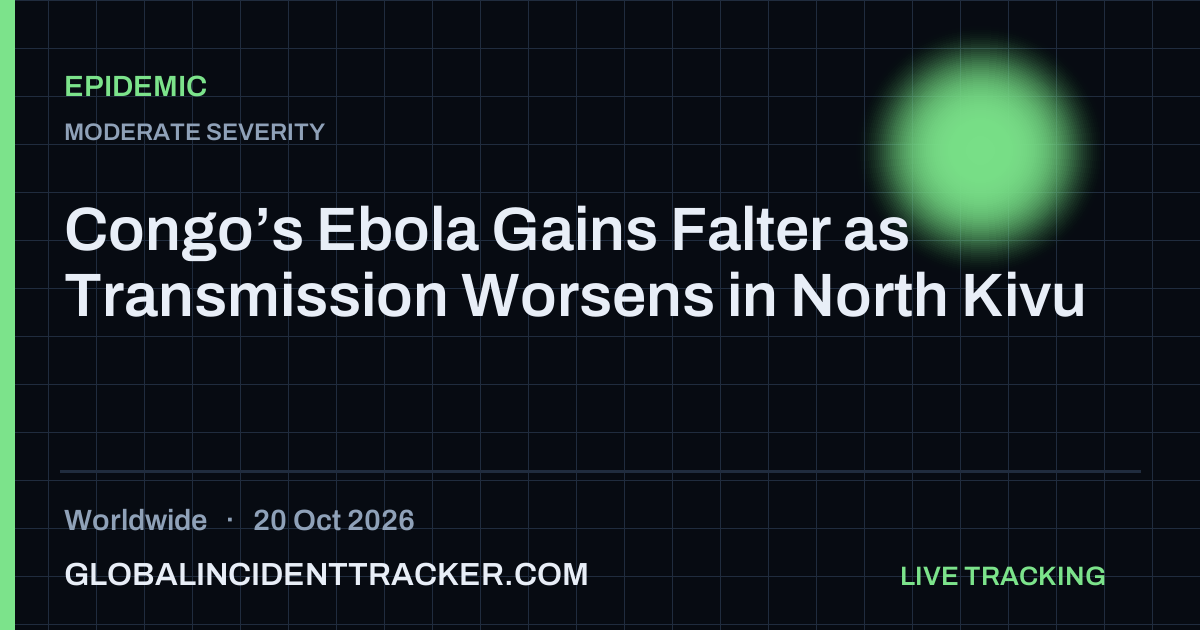 Epidemic incident in worldwide on 20 October 2026 — Global Incident Tracker report card