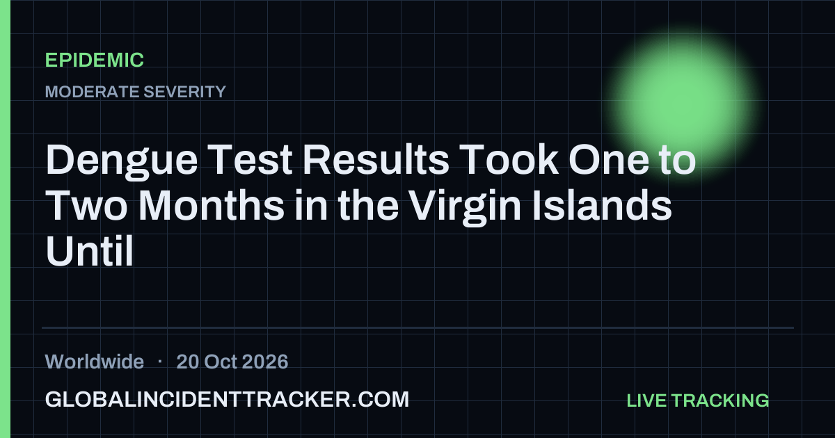Epidemic incident in worldwide on 20 October 2026 — Global Incident Tracker report card