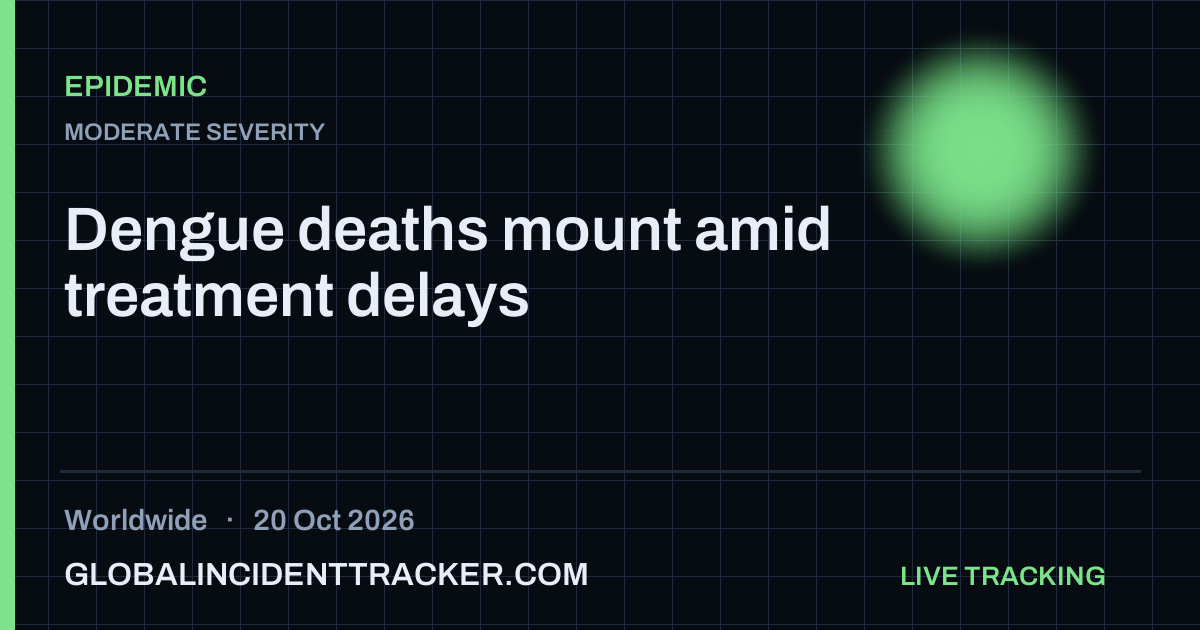 Epidemic incident in worldwide on 20 October 2026 — Global Incident Tracker report card