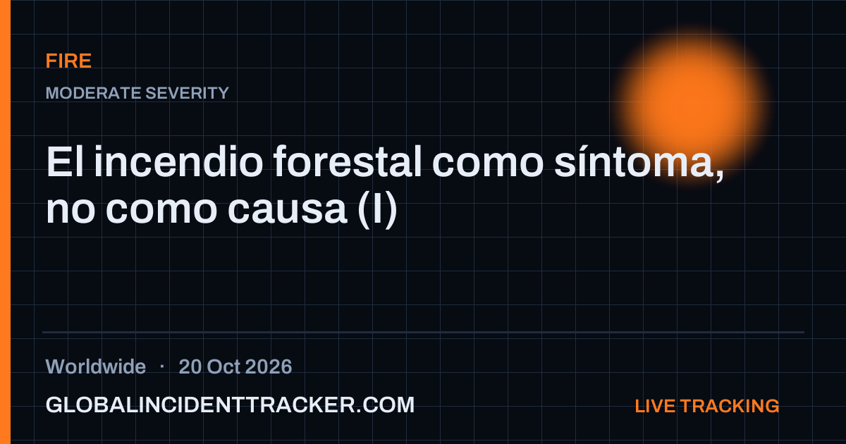 Fire incident in worldwide on 20 October 2026 — Global Incident Tracker report card