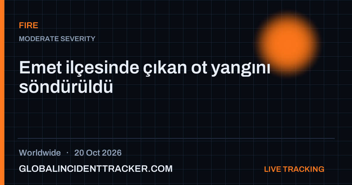 Fire incident in worldwide on 20 October 2026 — Global Incident Tracker report card