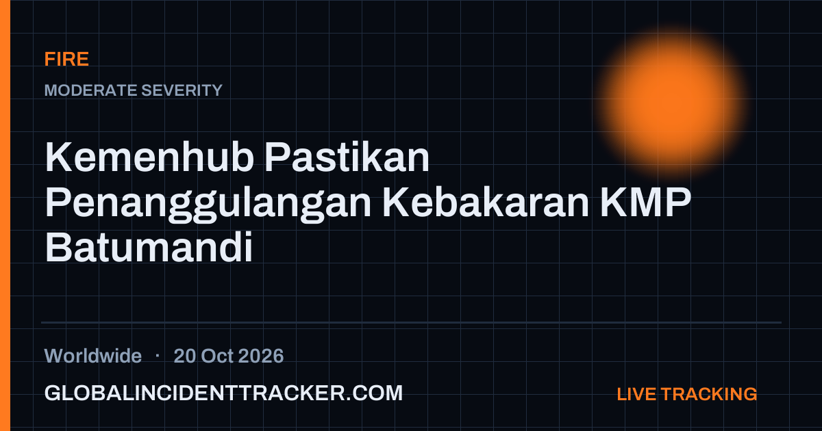 Fire incident in worldwide on 20 October 2026 — Global Incident Tracker report card