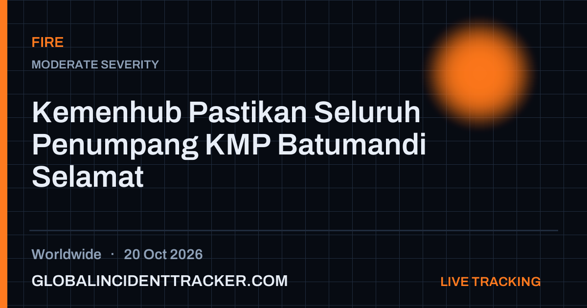 Fire incident in worldwide on 20 October 2026 — Global Incident Tracker report card