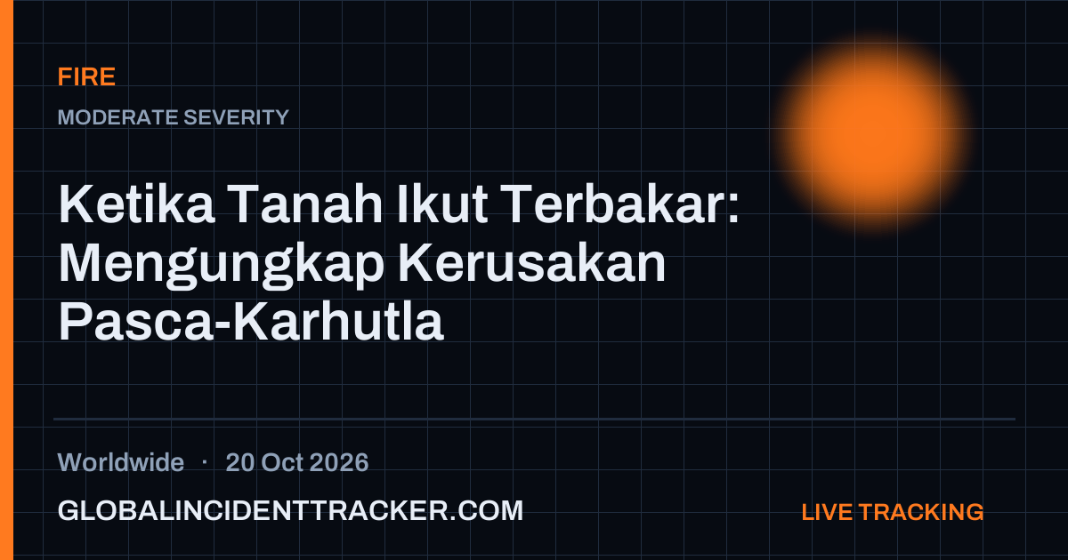 Fire incident in worldwide on 20 October 2026 — Global Incident Tracker report card