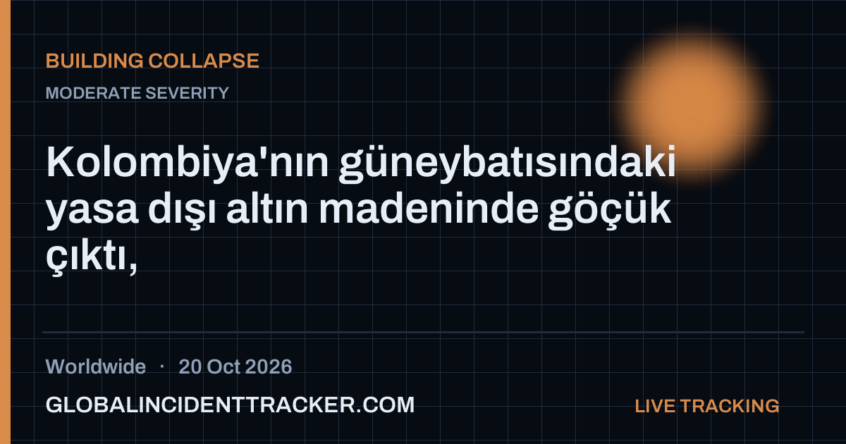 Building Collapse incident in worldwide on 20 October 2026 — Global Incident Tracker report card