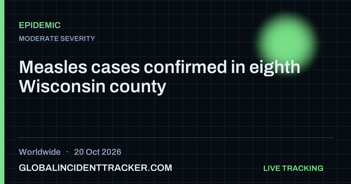 Epidemic incident in worldwide on 20 October 2026 — Global Incident Tracker report card