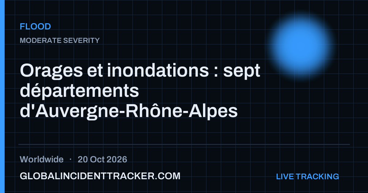 Flood incident in worldwide on 20 October 2026 — Global Incident Tracker report card