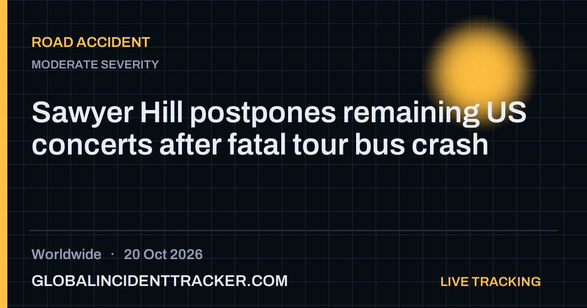 Road Accident incident in worldwide on 20 October 2026 — Global Incident Tracker report card