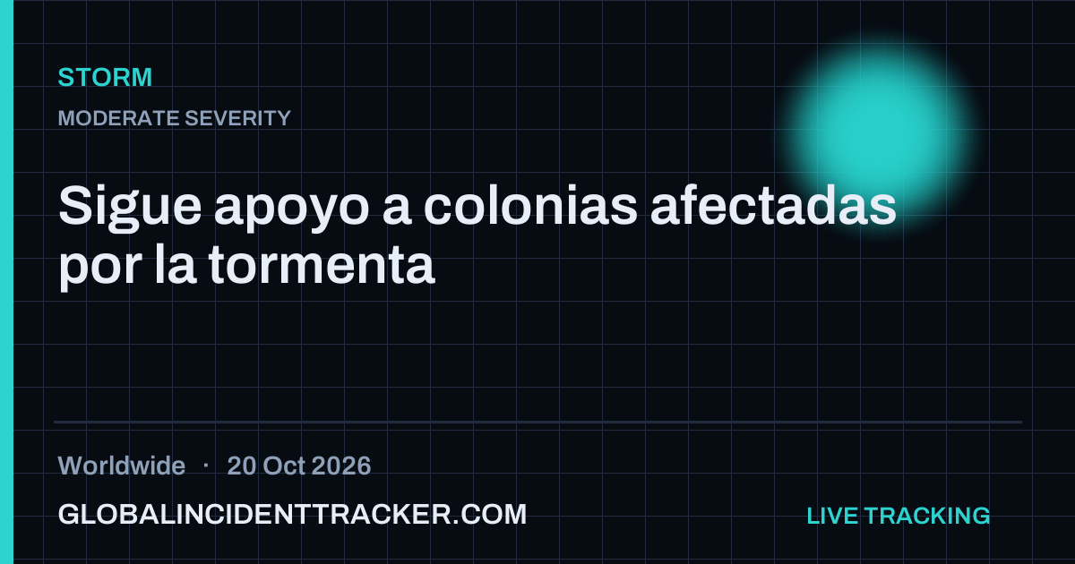 Storm incident in worldwide on 20 October 2026 — Global Incident Tracker report card