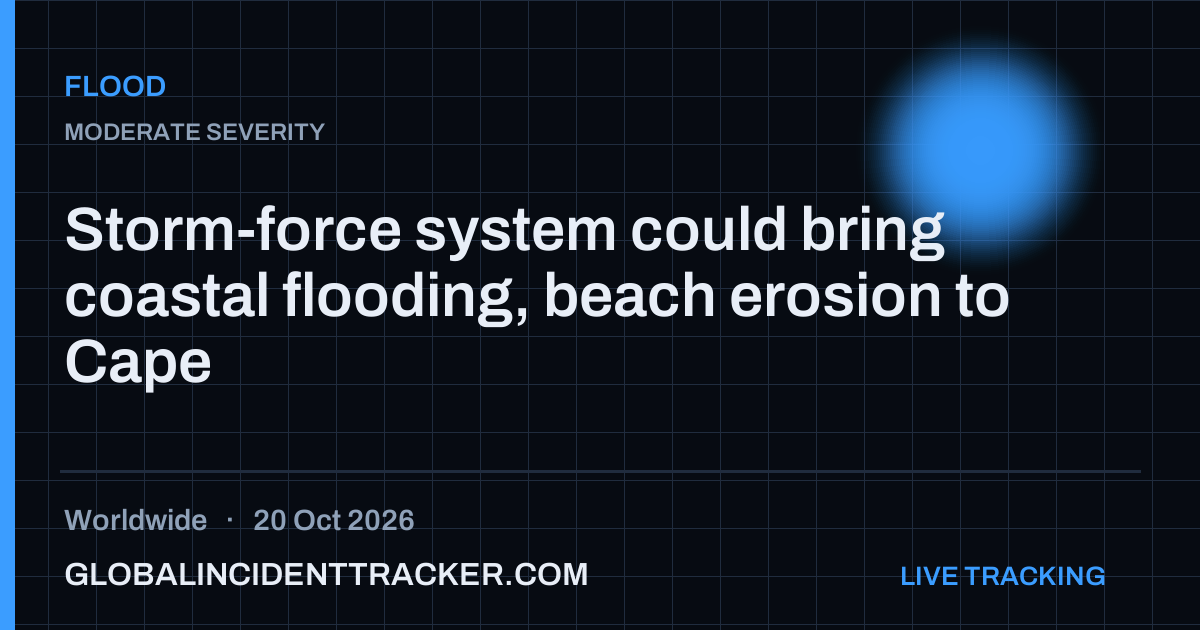 Storm-force system could bring coastal flooding, beach erosion to Cape ...