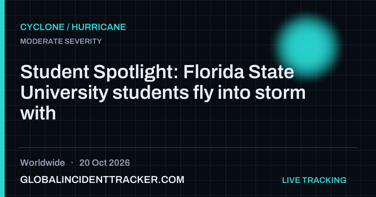 Cyclone / Hurricane incident in worldwide on 20 October 2026 — Global Incident Tracker report card